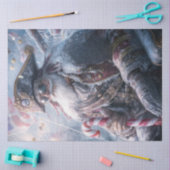 Decoupage Kerstman Piraat Kerstman Tissuepapier (Craft)