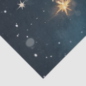 Decoupage Kerstman vertelt kleinkind over Jezus Tissuepapier (Detail)