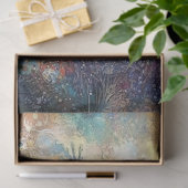 Decoupage Killer Whale Vibrant Abstract Schilderij Tissuepapier (Geschenk)