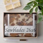 Decoupage Koehuid Rustieke Handzaag Paneelontwerpe Tissuepapier (Geschenk)