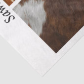 Decoupage Koehuid Rustieke Handzaag Paneelontwerpe Tissuepapier (Detail)