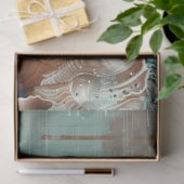 Decoupage kunst van Zee Turtle Tissuepapier (Geschenk)