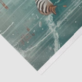 Decoupage kunst van Zee Turtle Tissuepapier (Detail)