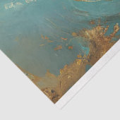 Decoupage Landschap Ethetisch Majestueus Wit Paard Tissuepapier (Detail)