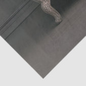 Decoupage Landschap Olifant op  bank Tissuepapier (Detail)