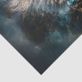 Decoupage Leeuw versierd Amerikaanse Indiaanse hoo Tissuepapier (Detail)