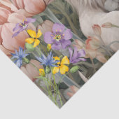  Decoupage Leeuwenkop & Bloemen Weefselpapier Tissuepapier (Detail)