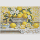 Decoupage Lemons Rustic Farmhouse Tissuepapier (Voorkant)
