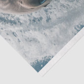 Decoupage Levendig Blauwgroen oceaanwater met Mana Tissuepapier (Detail)