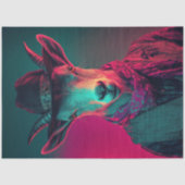 Decoupage Levendig Foto van Boer Geit Tissuepapier (Voorkant)