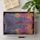 Decoupage Levendig gekleurd Mardi Gras Mask Tissuepapier (Geschenk)