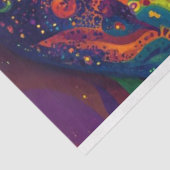 Decoupage Levendig gekleurd Mardi Gras Mask Tissuepapier (Detail)