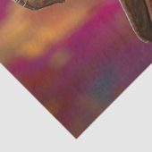 Decoupage levendig gekleurde cowboygeit tissuepapier (Detail)