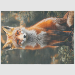 Decoupage Levendige Fotografie van Rode Sinaasappe Tissuepapier