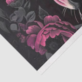 Decoupage Levendige Roze Zwart Gekleurde Cheetah Tissuepapier (Detail)