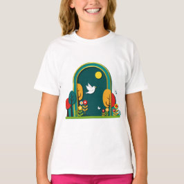 Decoupage-like digital work t-shirt