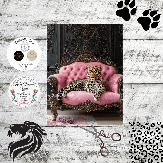 Decoupage Luxe Luipaard Loungen Tissuepapier