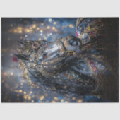 Decoupage Majestic Black Hengstenjuweel Encrusted Tissuepapier (Voorkant)