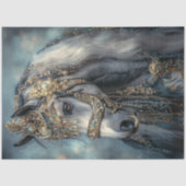 Decoupage Majestical White Mare Lady Elegance Tissuepapier (Voorkant)