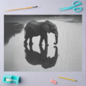 Decoupage Majestueuze Afrikaanse olifant en reflec Tissuepapier (Craft)