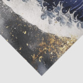 Decoupage Massive Ocean Wave Vlag Verenigde Staten Tissuepapier (Detail)