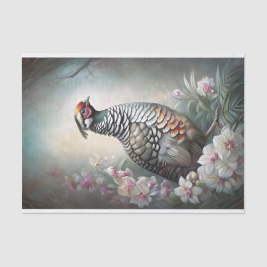 decoupage met edele kwartel tissuepapier (Voorkant)