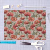 Decoupage met oude klaprozen tissuepapier (Craft)