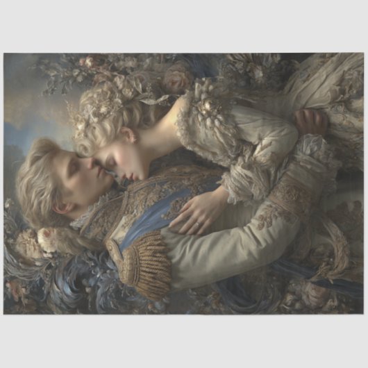 Decoupage Midnight Romance Regal Couple  Tissuepapier (Voorkant)