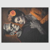 Decoupage Monster & Bruid Gothic Love Story Tissuepapier (Voorkant)