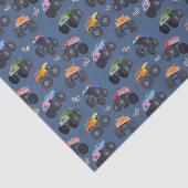 Decoupage Monster Trucks Verjaardagsfeest Tissuepapier (Detail)