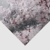 Decoupage Mount Fuji's met kersenbloesems en meer Tissuepapier (Detail)