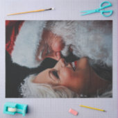 Decoupage Mr & Mrs Claus Check to Check Tissuepapier (Craft)