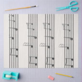 Decoupage Musical Notes Bladen Muziek Tissuepapier (Craft)