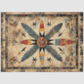 Decoupage Native American symmetrisch ontwerp Tissuepapier (Voorkant)