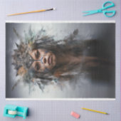 Decoupage Native Amerikaanse Vrouw Dakota Sioux Tissuepapier (Craft)