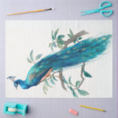 Decoupage Natures Crown Botanical Peacock  Tissuepapier (Craft)