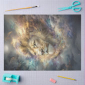 Decoupage Nebula Kosmische Leeuw Levendige Kleur Tissuepapier (Craft)