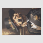 Decoupage - Noble Golden Retriever Victoriaans Age Tissuepapier (Voorkant)