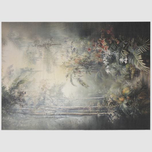 Decoupage Oasis Verborgen Tuin Hawaï Tissuepapier (Voorkant)