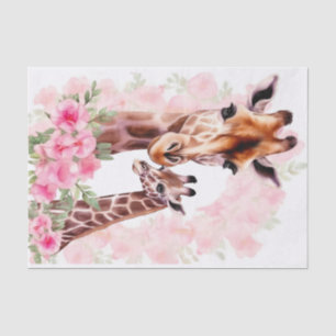 Decoupage oerwoud giraffe liefhebbers tissuepapier