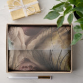 Decoupage oog van het universum als landschap tissuepapier (Geschenk)