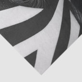 Decoupage Optical Black White Face Illusion Tissuepapier (Detail)