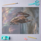 Decoupage paard iriserende wolken mystieke schoonh tissuepapier (Craft)