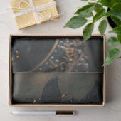 Decoupage Paard Zwart Adel Gouden Sieraden Tissuepapier (Geschenk)