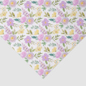 Decoupage Paarse Gele Bloemen Tissuepapier (Detail)