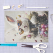 Decoupage Paas Konijn Lederen Jas Egg Hunt Tissuepapier (Craft)