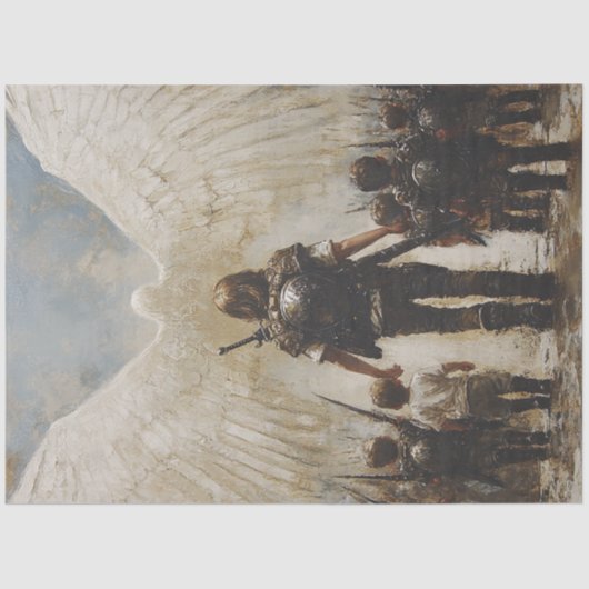 Decoupage Paasmorgen Kinderen Jezus verrezen Tissuepapier (Voorkant)