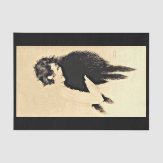 Decoupage Paper 10"x15" - Raphael Kirchner 26 Tissuepapier (Voorkant)