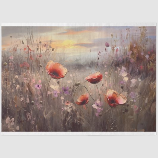 Decoupage papier - fluistert van bloemblaadjes 1 (Voorkant)