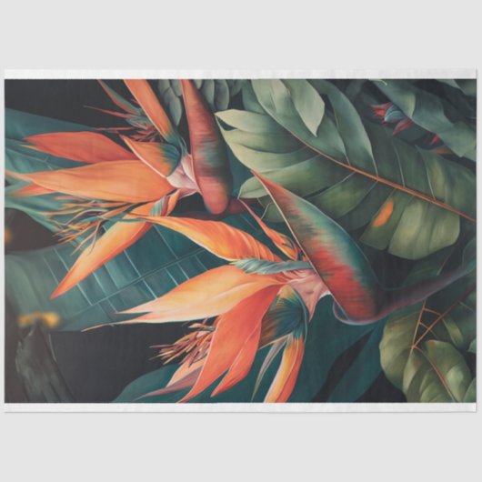 Decoupage papier, inpakken, - Blooming Splendor 3 Tissuepapier (Voorkant)